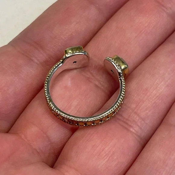 Anna Beck Gold Over Sterling Silver Ring With Turquoise-colored stones - Picture 4 of 6